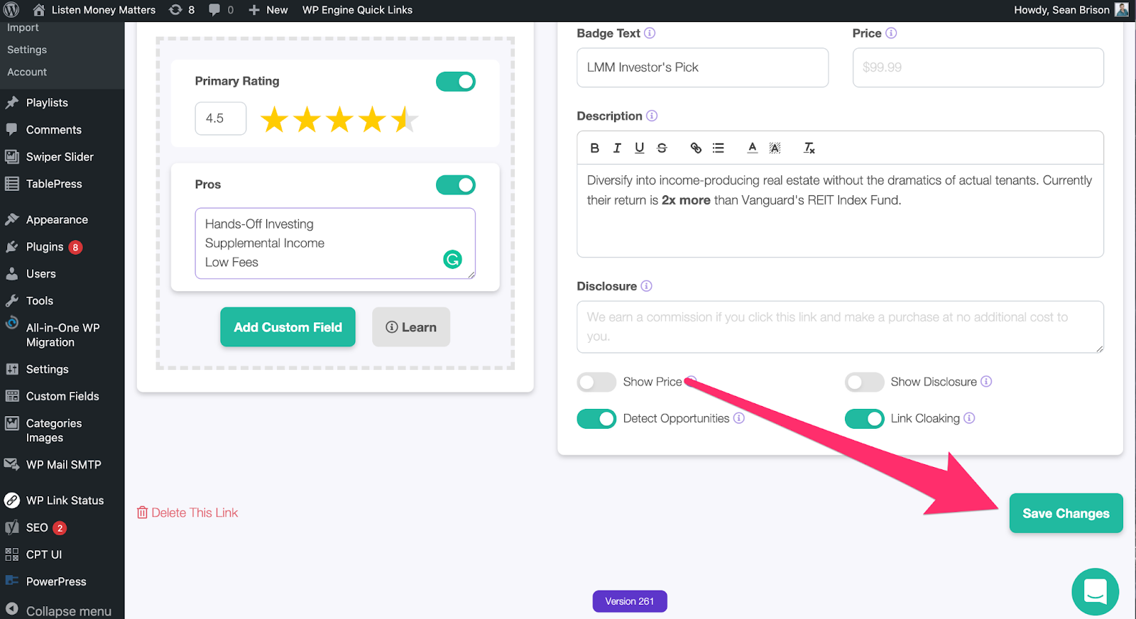 click save changes in lower right corner of screen