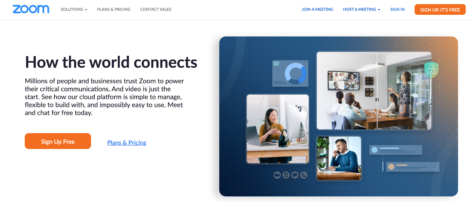 zoom home page