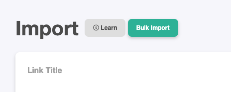 Bulk Import SiteStripe links