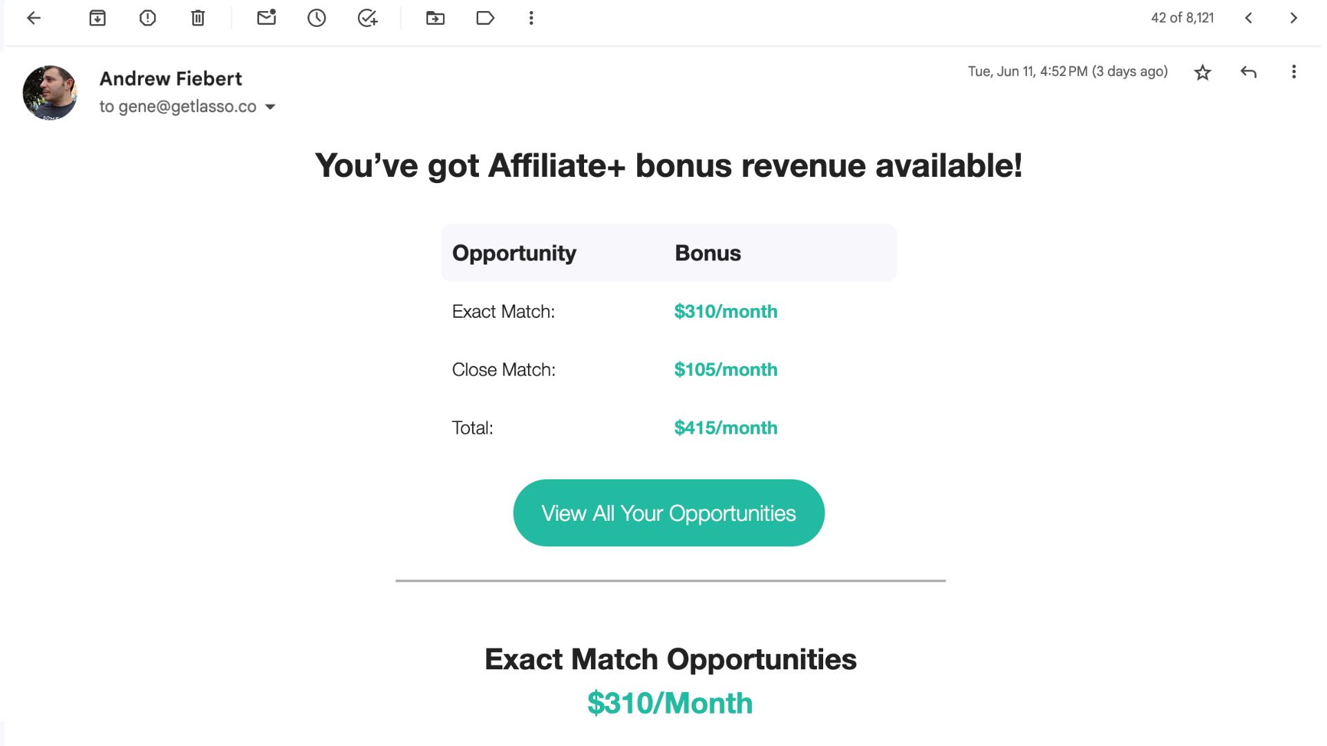 Affiliate+ Daily Opportunity Email with alerts for higher affiliate earnings