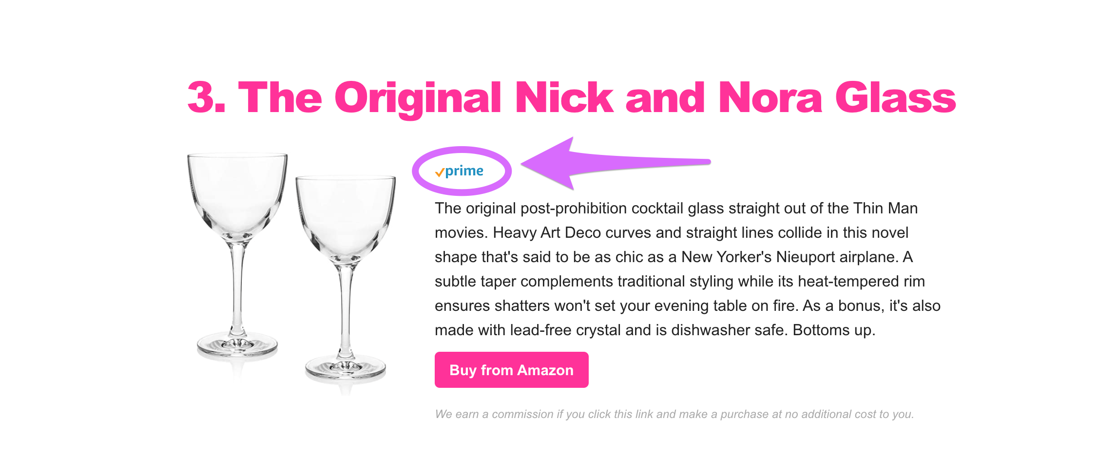display with prime logo enabled to boost amazon affiliate conversion rate