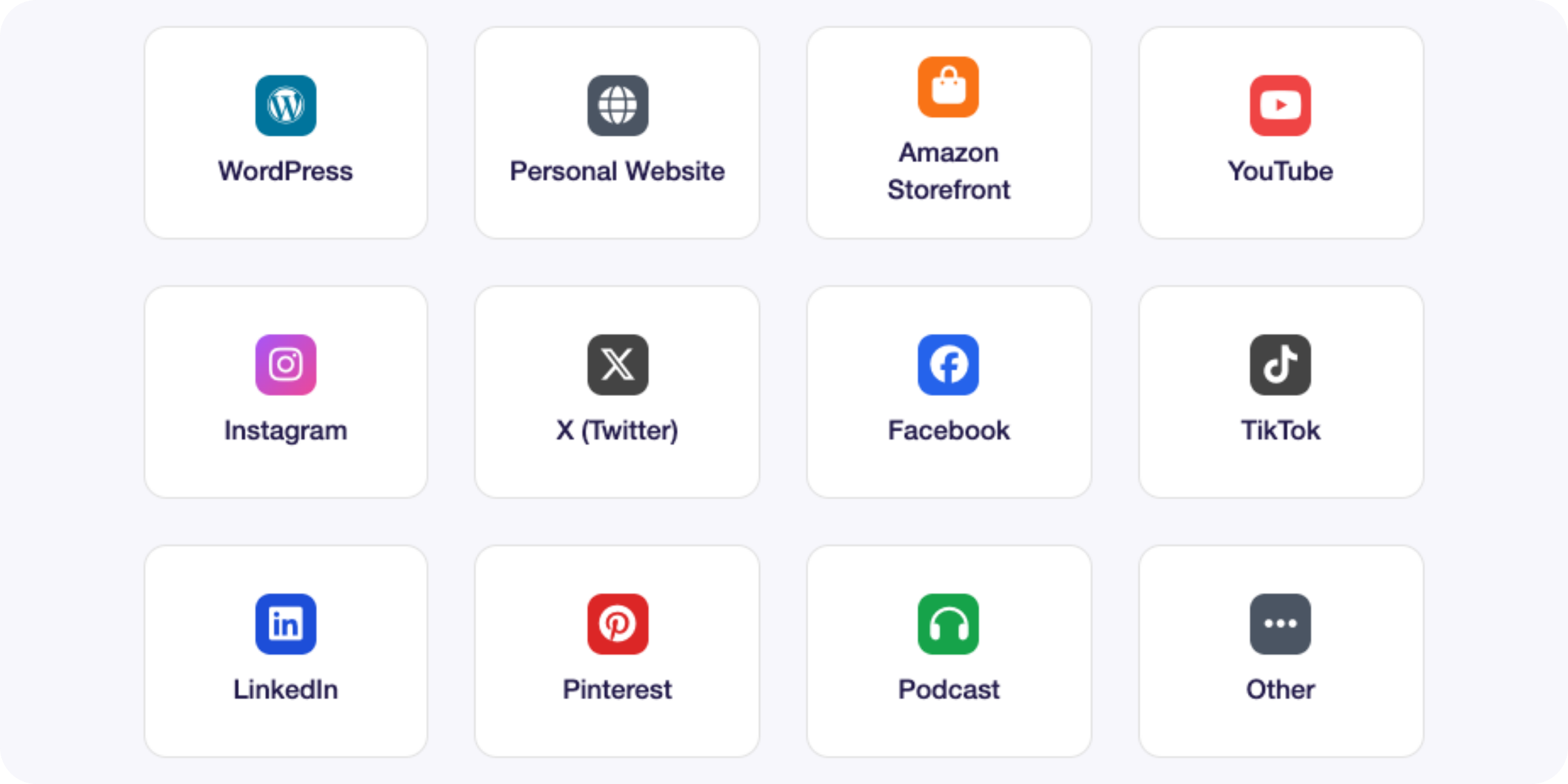 Works with any platform