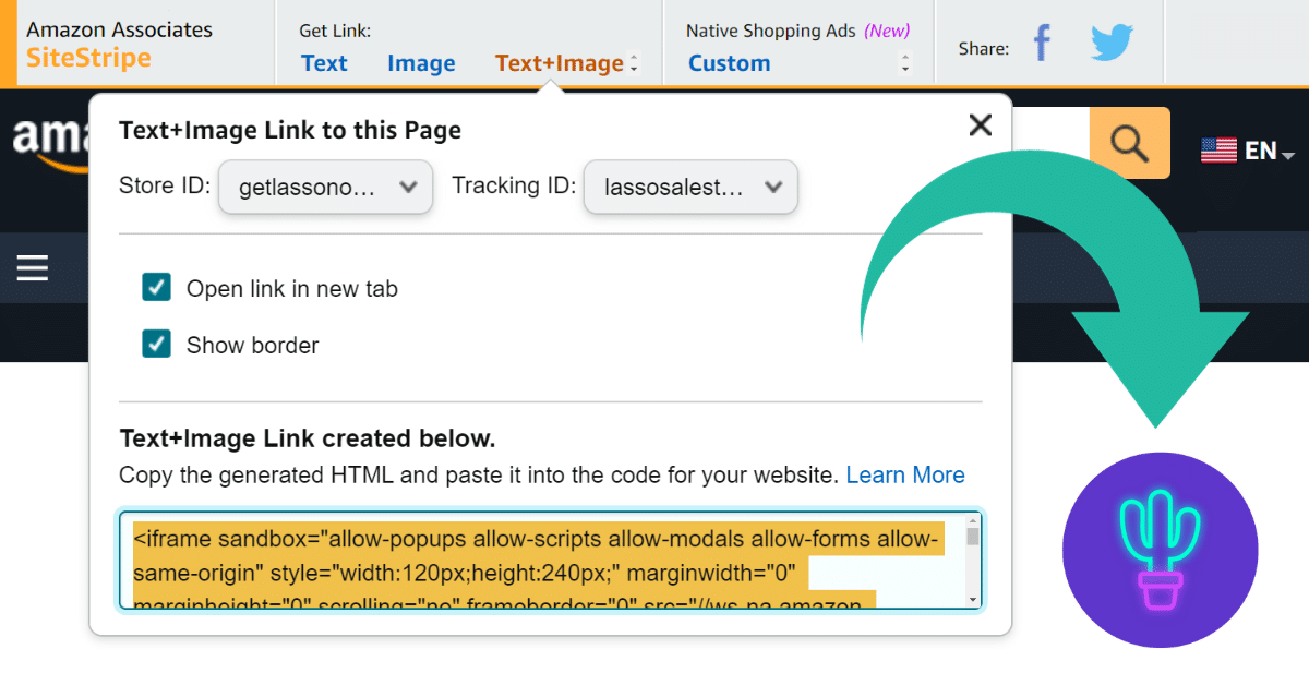 Import your SiteStripe links and images instantly with Lasso