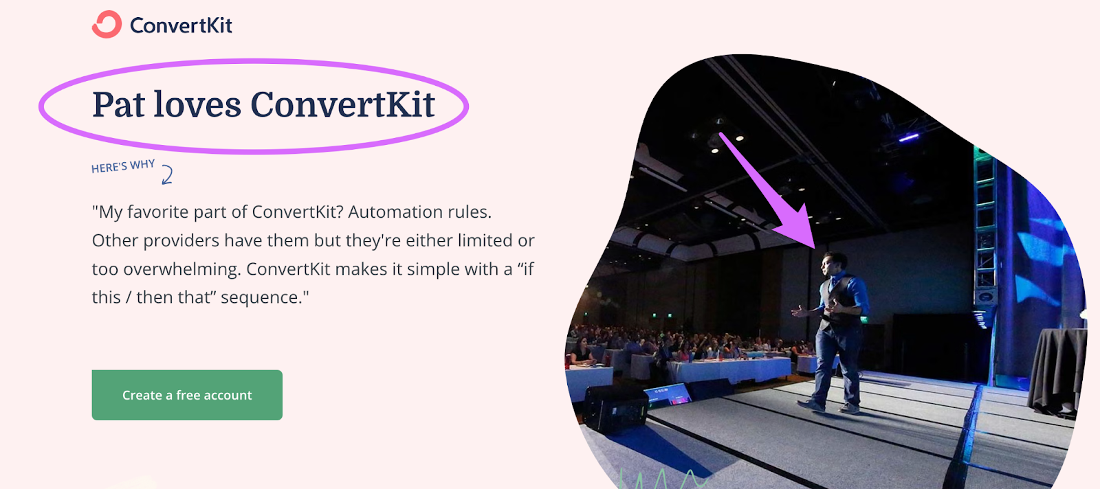 pat flynn personalized convertkit affiliate landing page for his readers as an affiliate marketing tip to help boost conversions