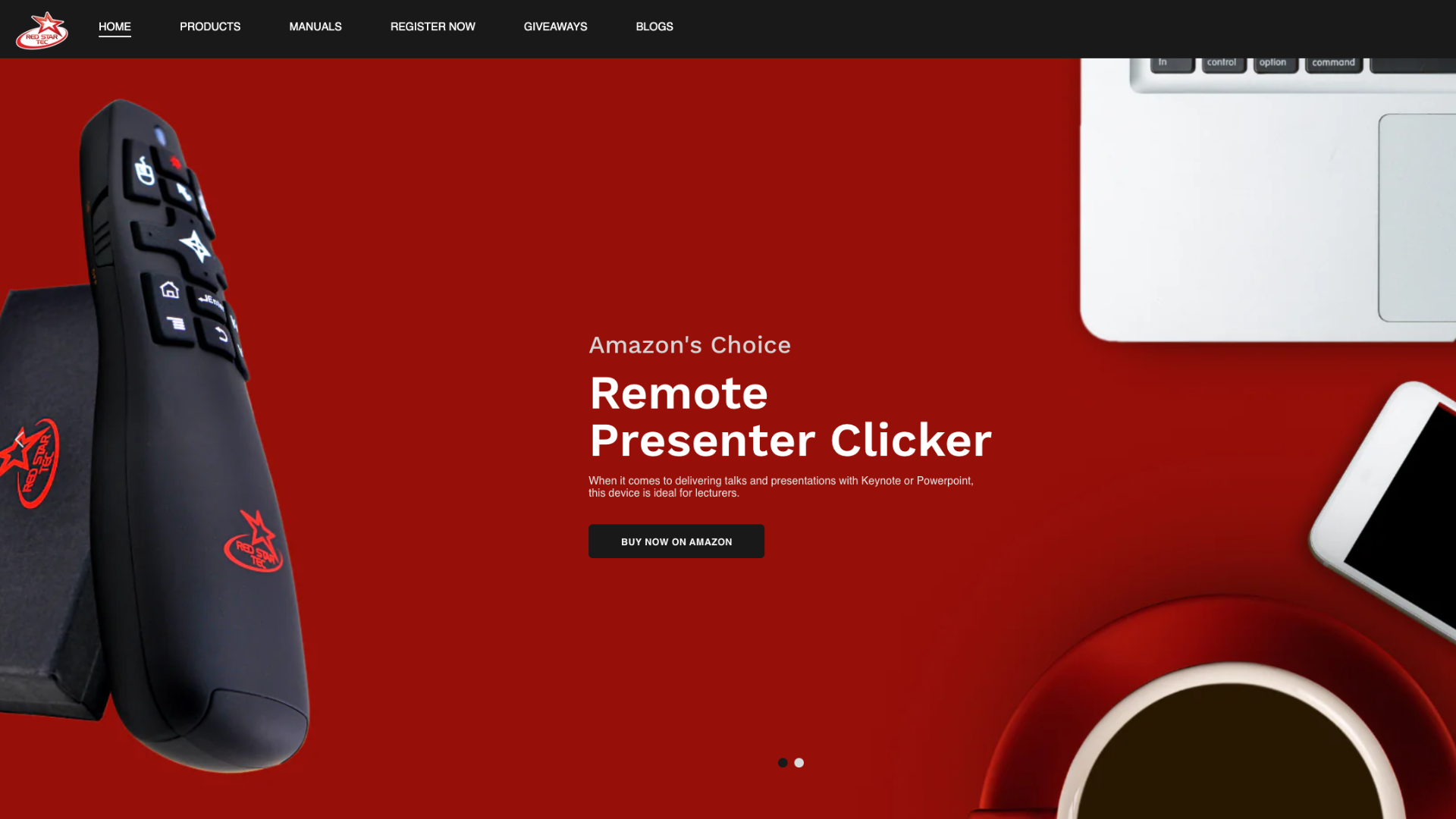 Red Star Tec homepage