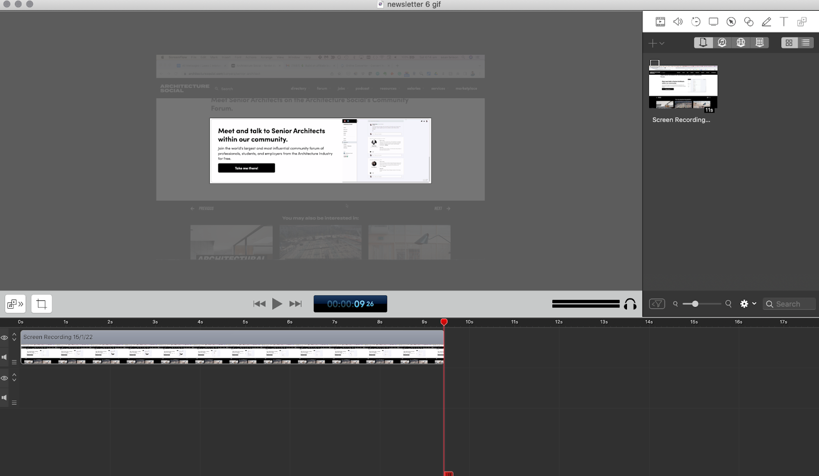 screenflow dashboard