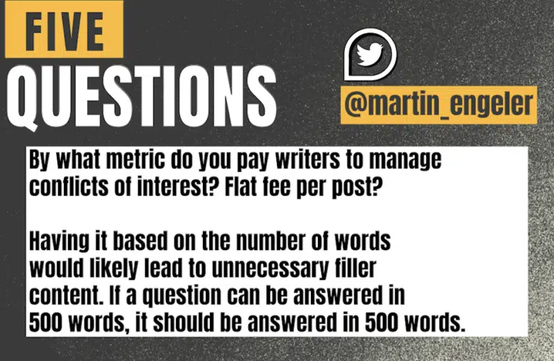 How to pay writers