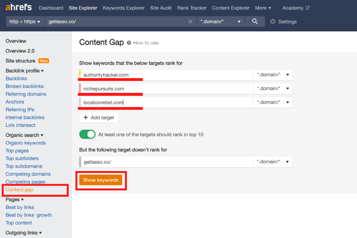 Ahrefs-content-gap-1