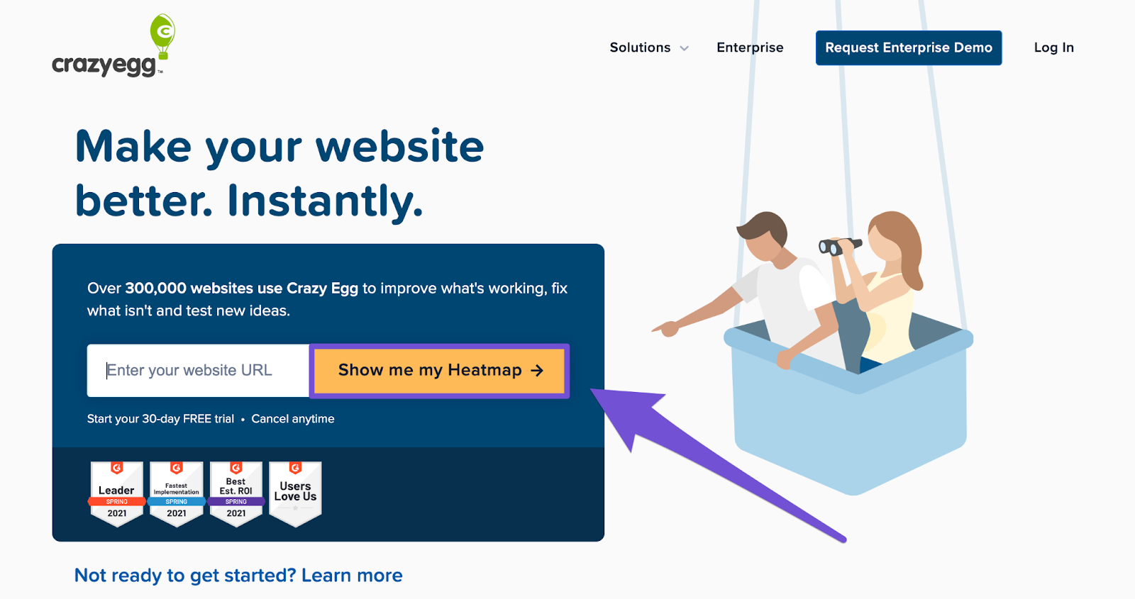 craze egg example on homepage
