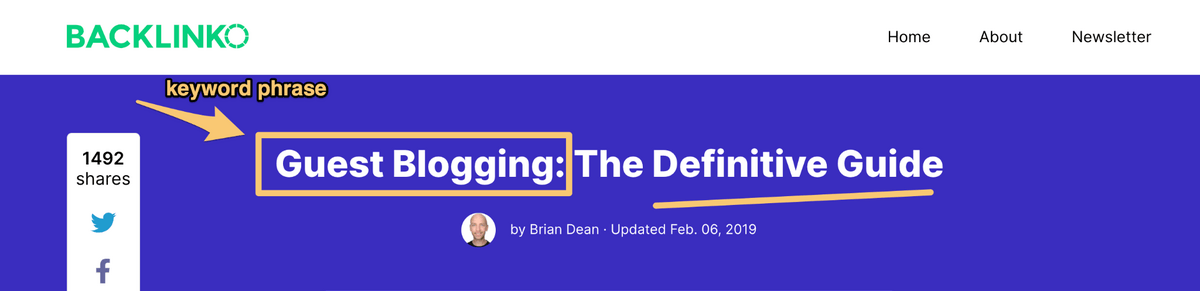 definitive guide title template