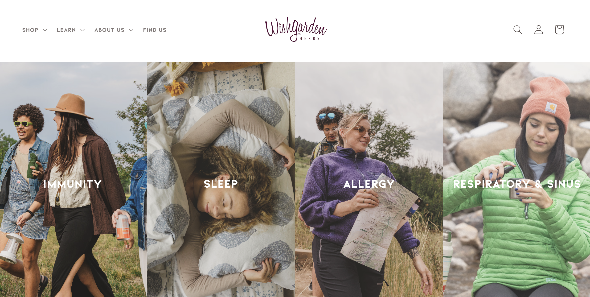 WishGarden Herbs homepage