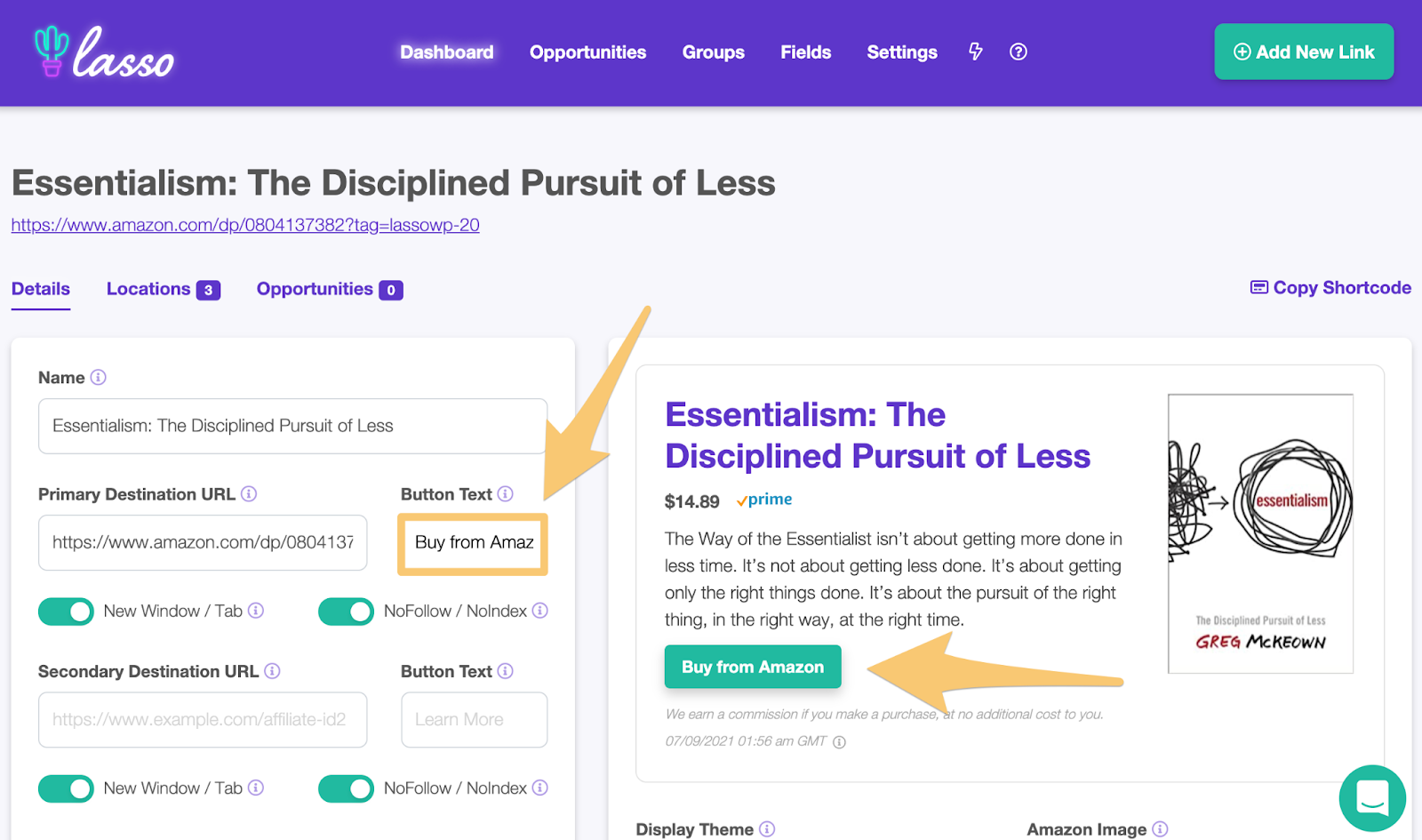using the button text field to add custom cta button copy in this call to action example