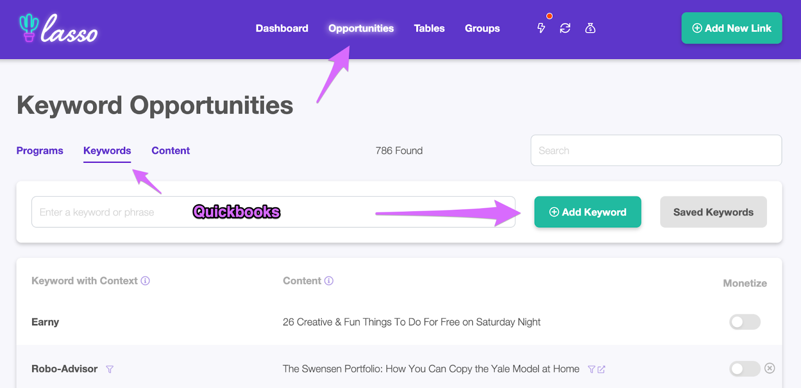 Listen money matters wordpress keyword opportunities