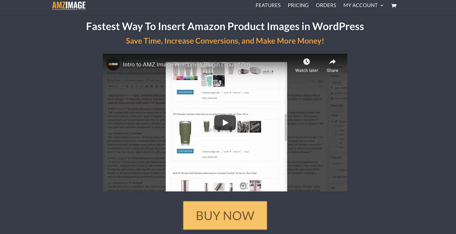 amz image homepage screenshot