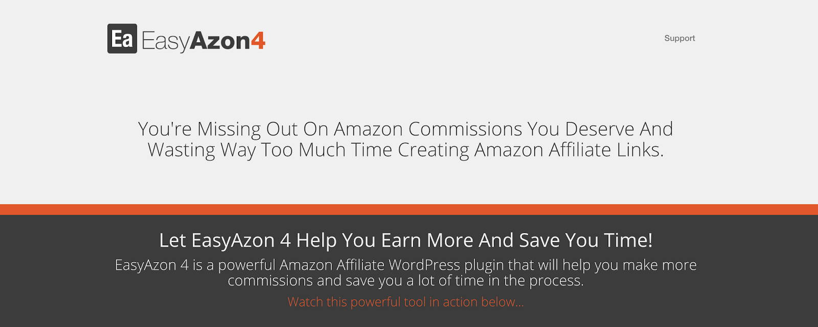 easy azon homepage screenshot