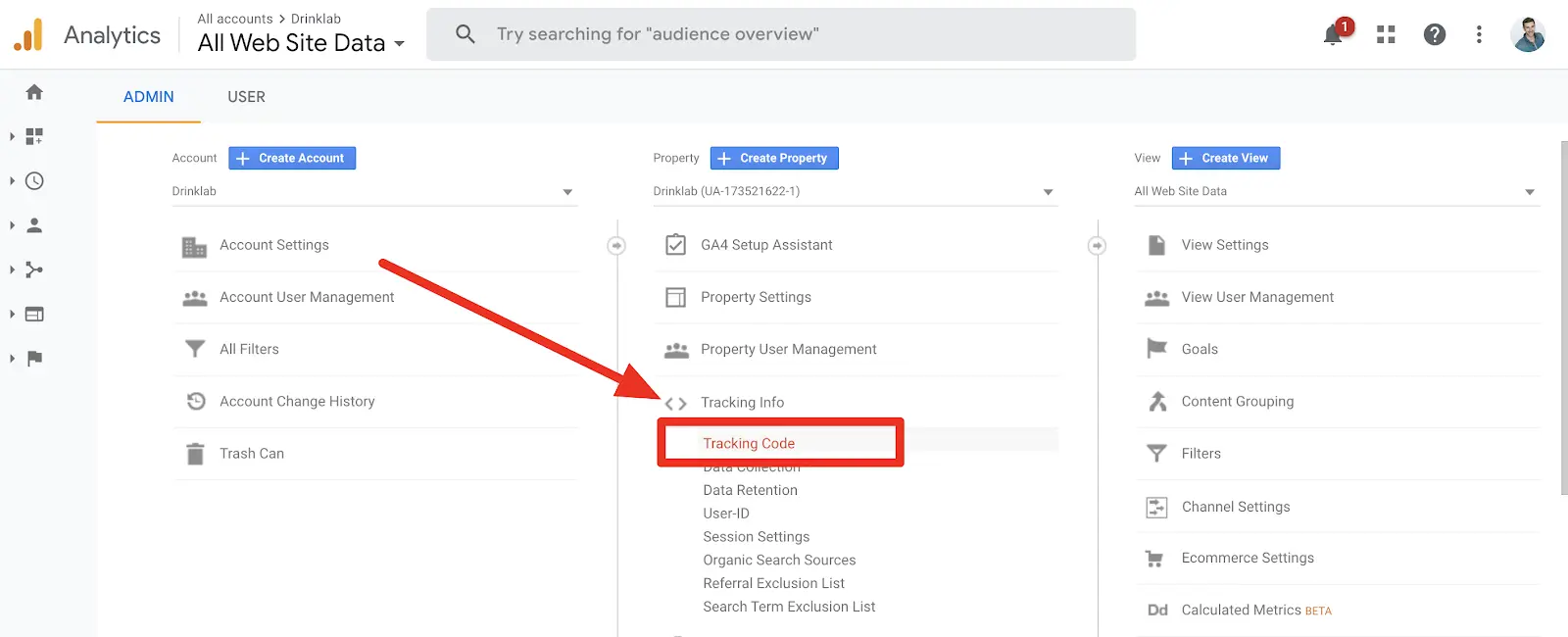 google analytics tracking code