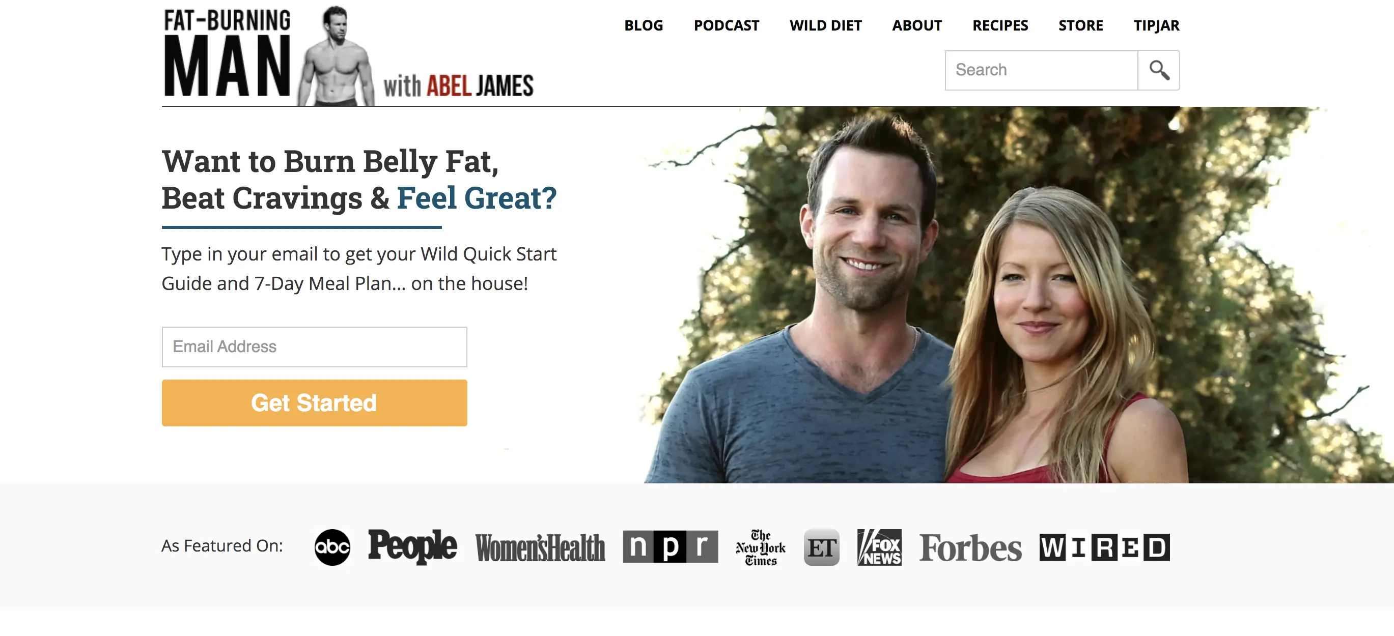fat burning man fitness blog homepage