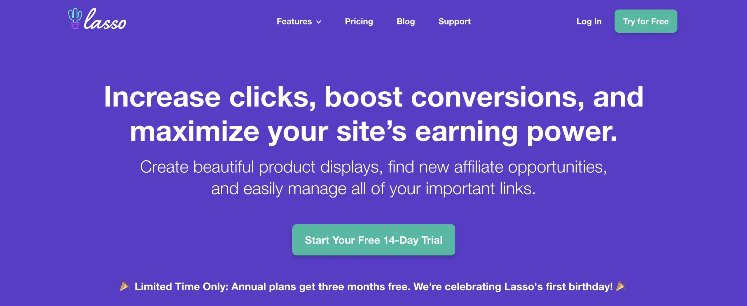 lasso homepage 