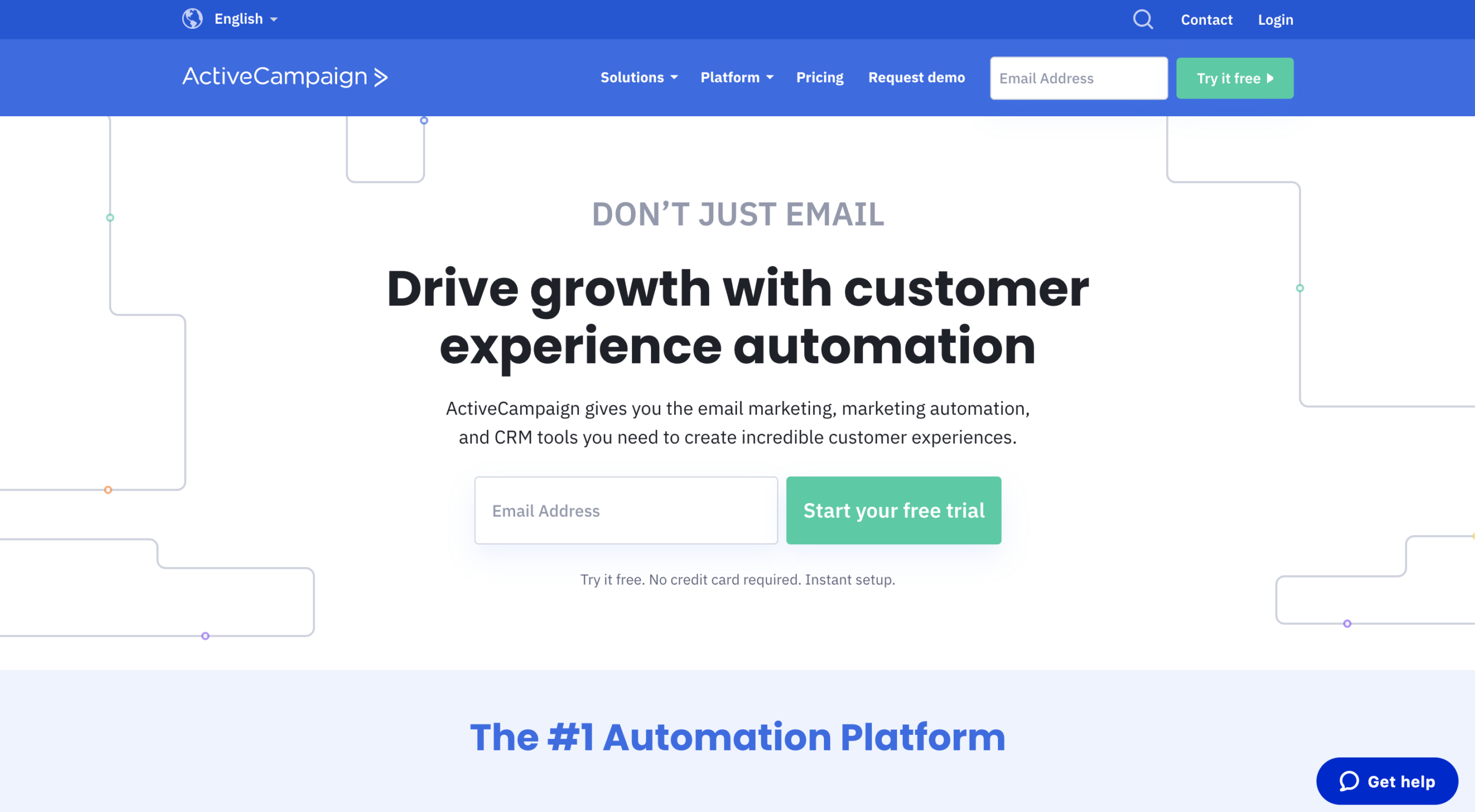 active campaign homepage