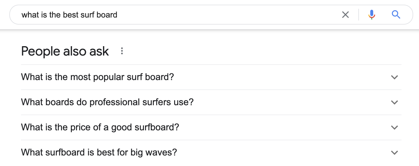 blogging problems google's people also ask