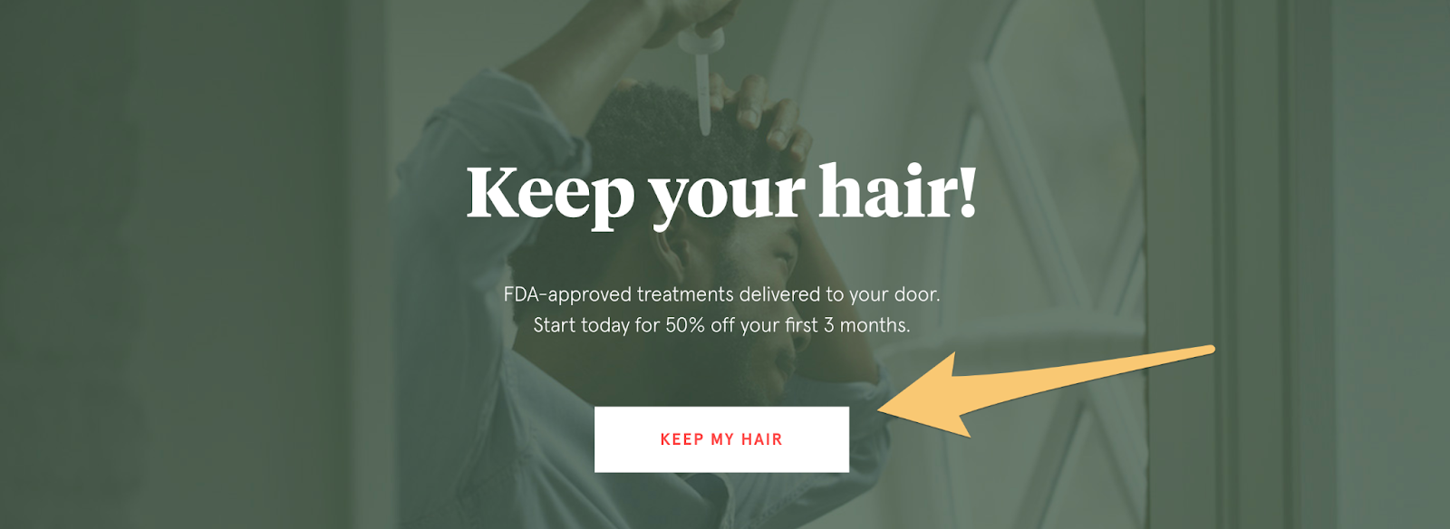 hair loss call to action example