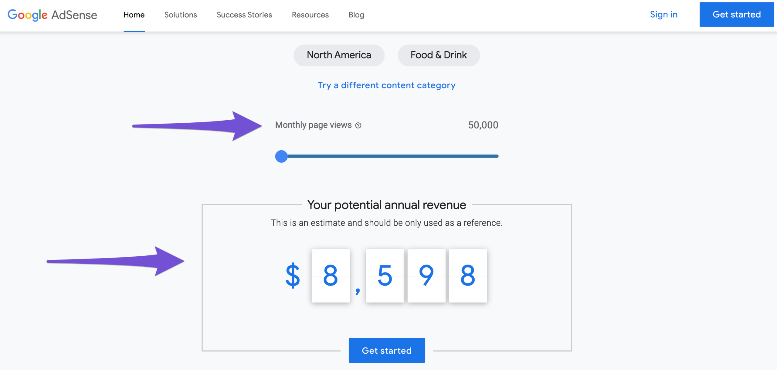 adsense estimate earnings