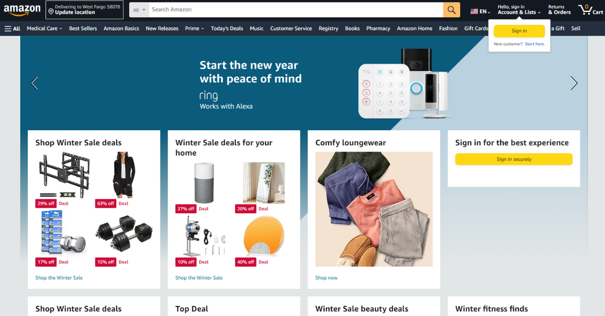 Amazon Associates homepage