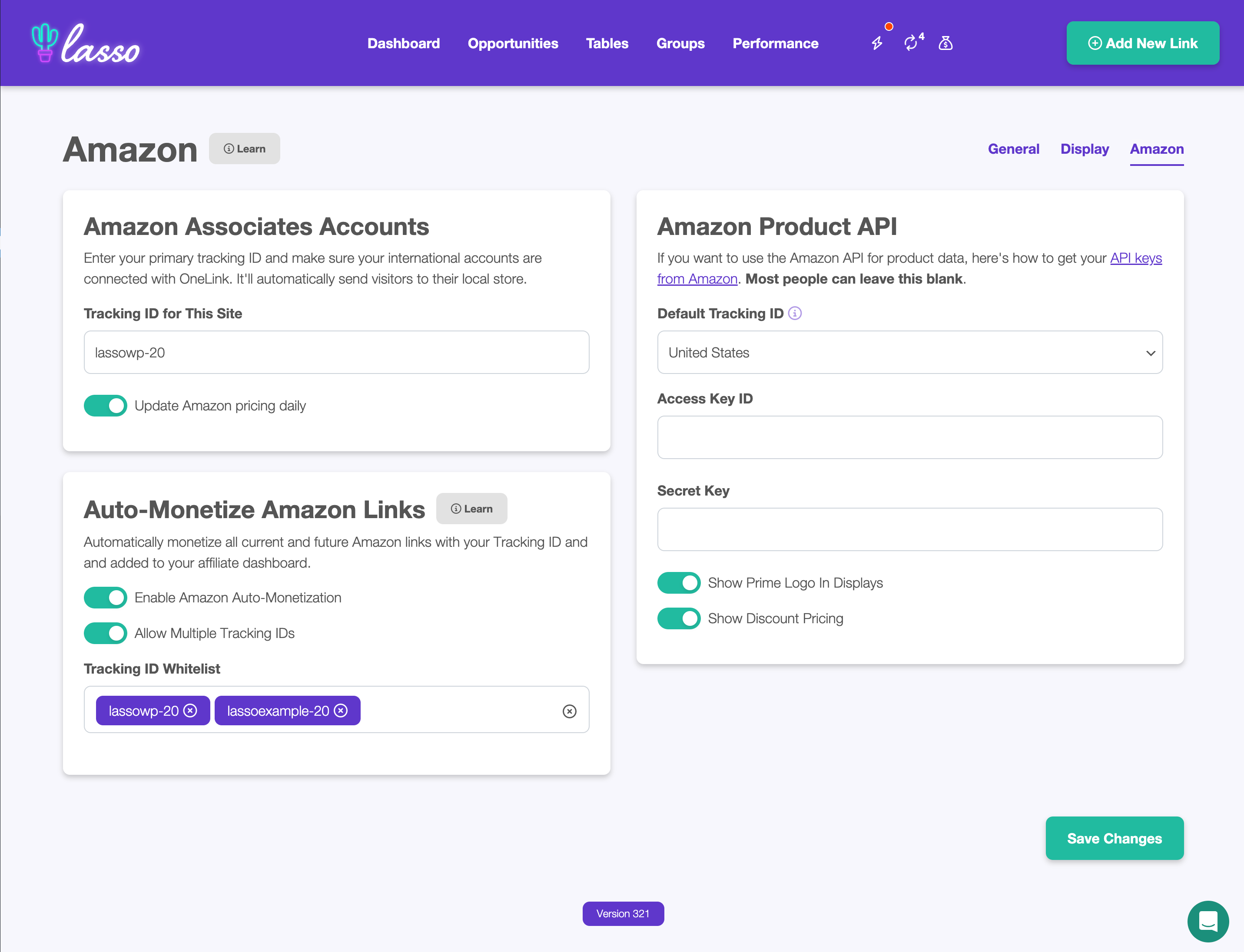 Whitelist Your Amazon Tracking IDs