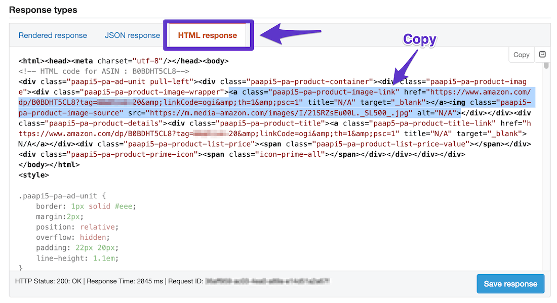 copy rendered amazon api image code