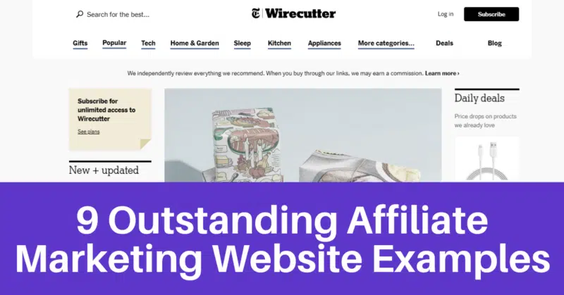 9 Affiliate Marketing Website Examples Worth Studying