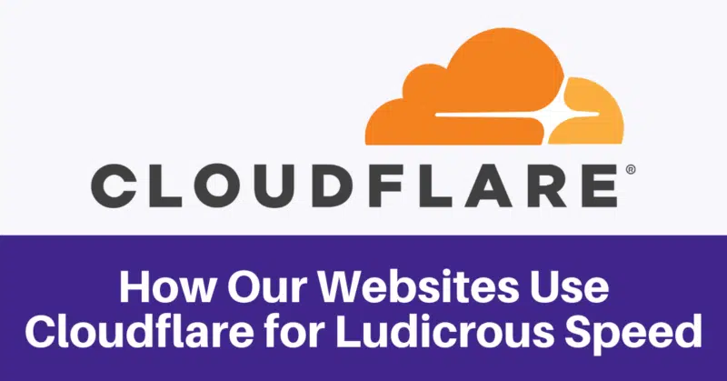 How Our WordPress Sites Use Cloudflare for Speed