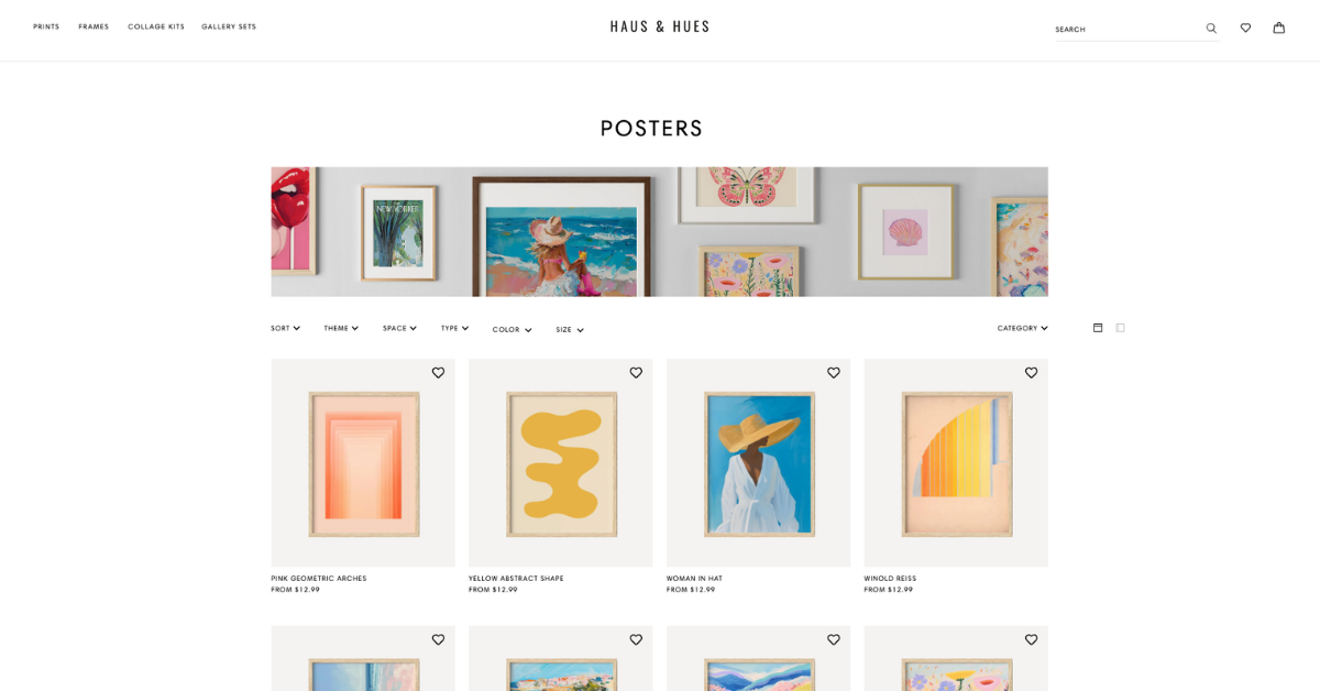 Haus and Hues affiliate program signup page