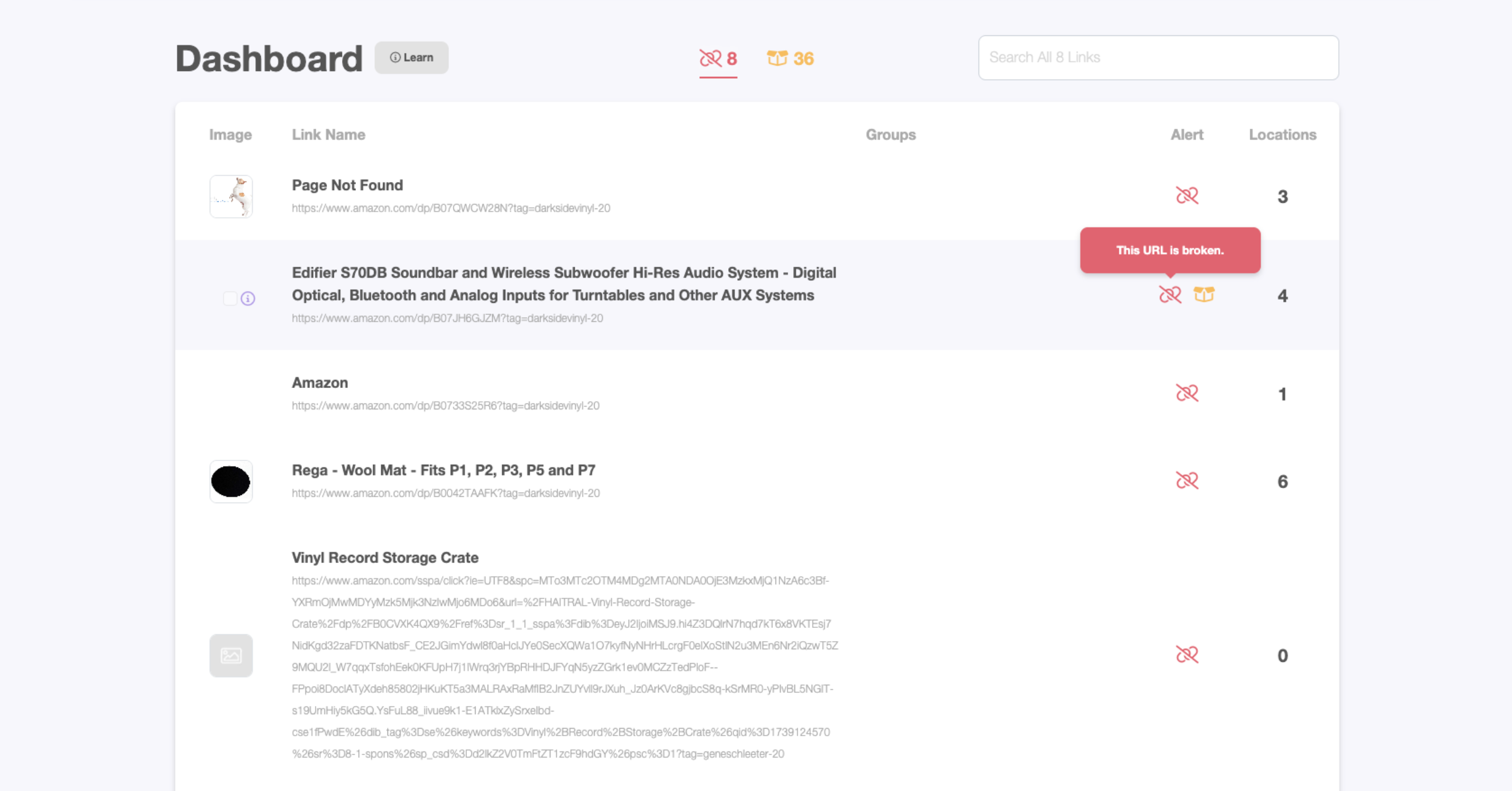Active Link Monitoring