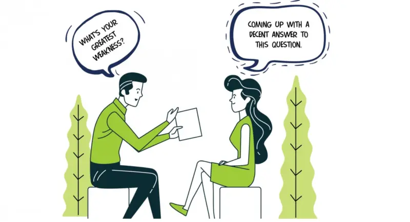 interview question between man and woman