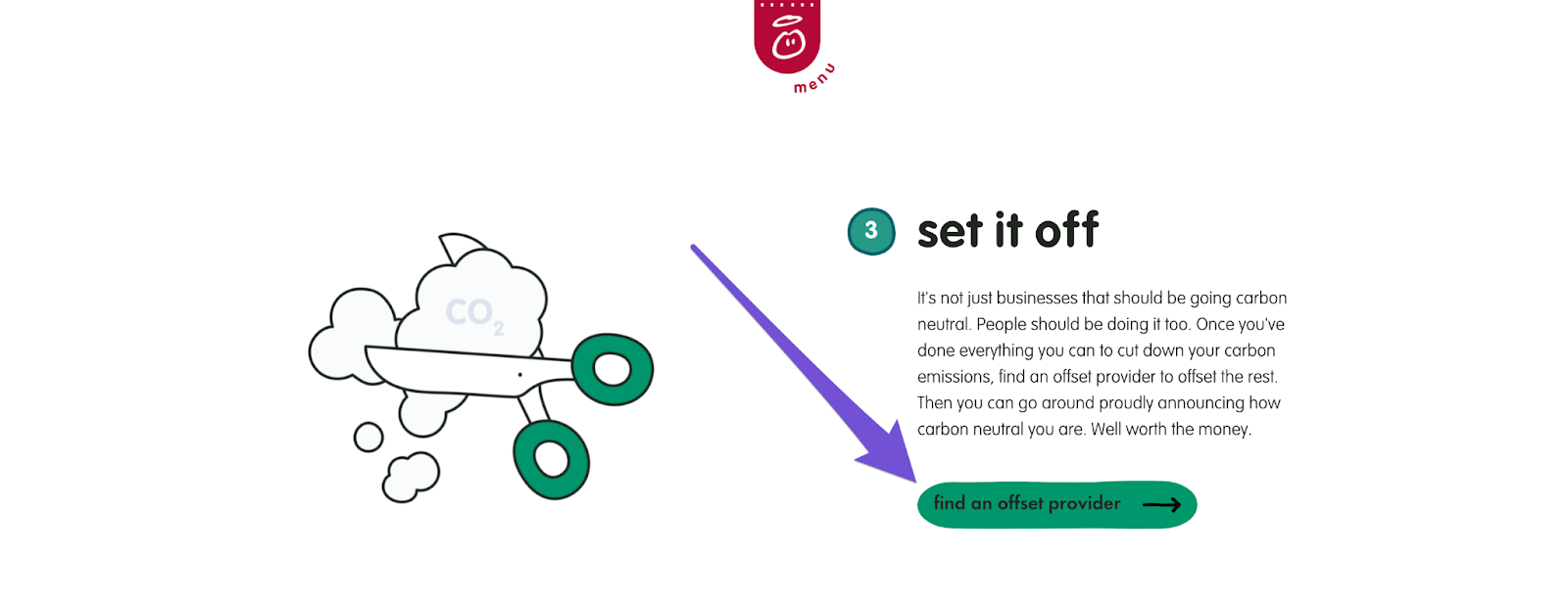 innocent drinks call to action example
